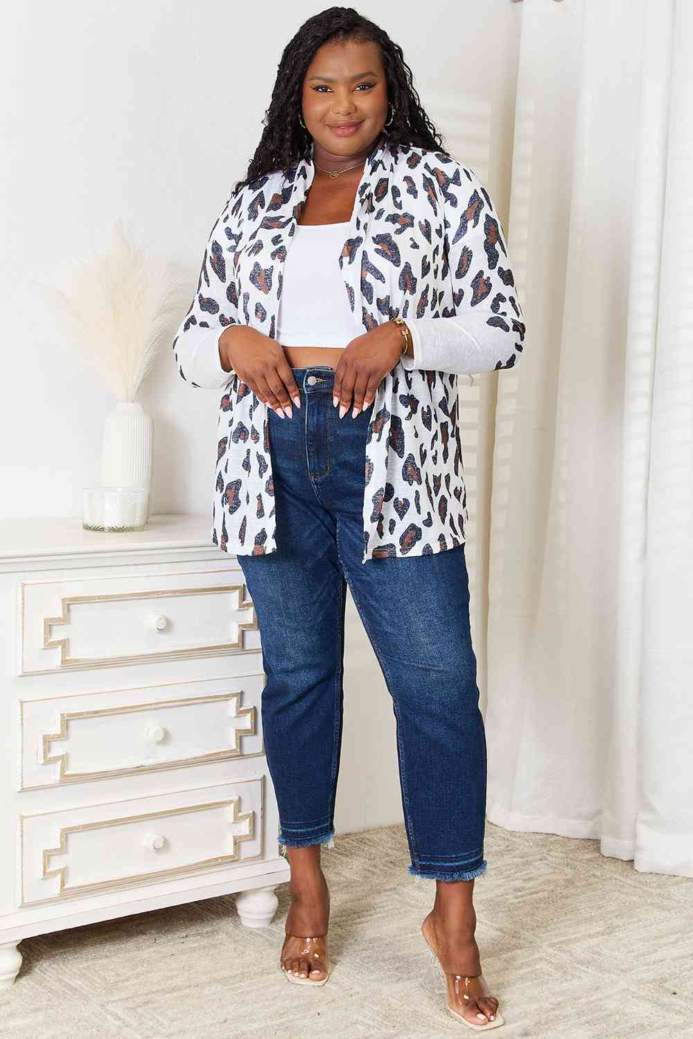 Double Take Leopard Cardigan