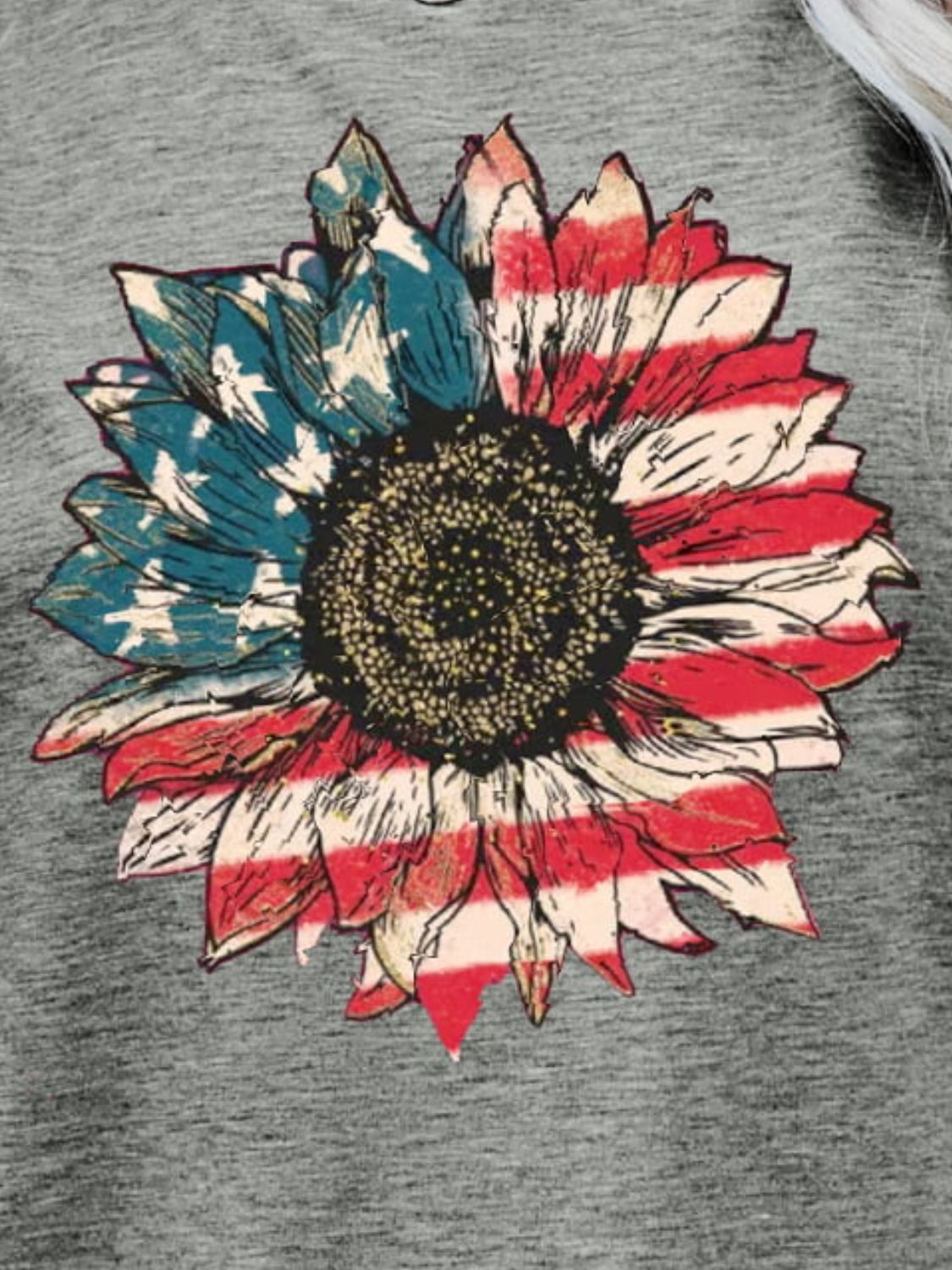 Simply Love: Patriotic Flower Graphic Tee