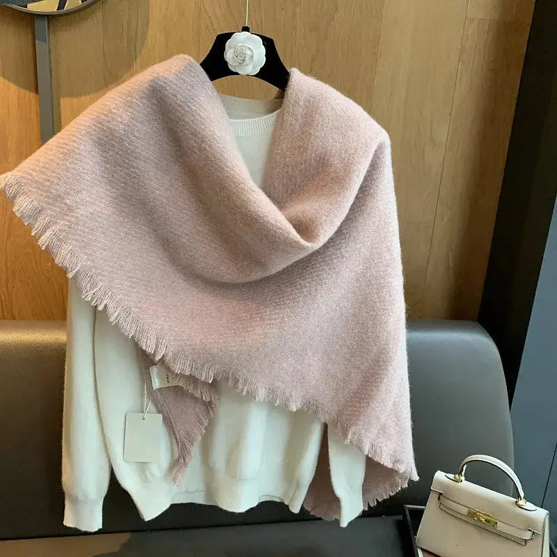 Thick Tassel Triangle Shawl Scarf Simply Love