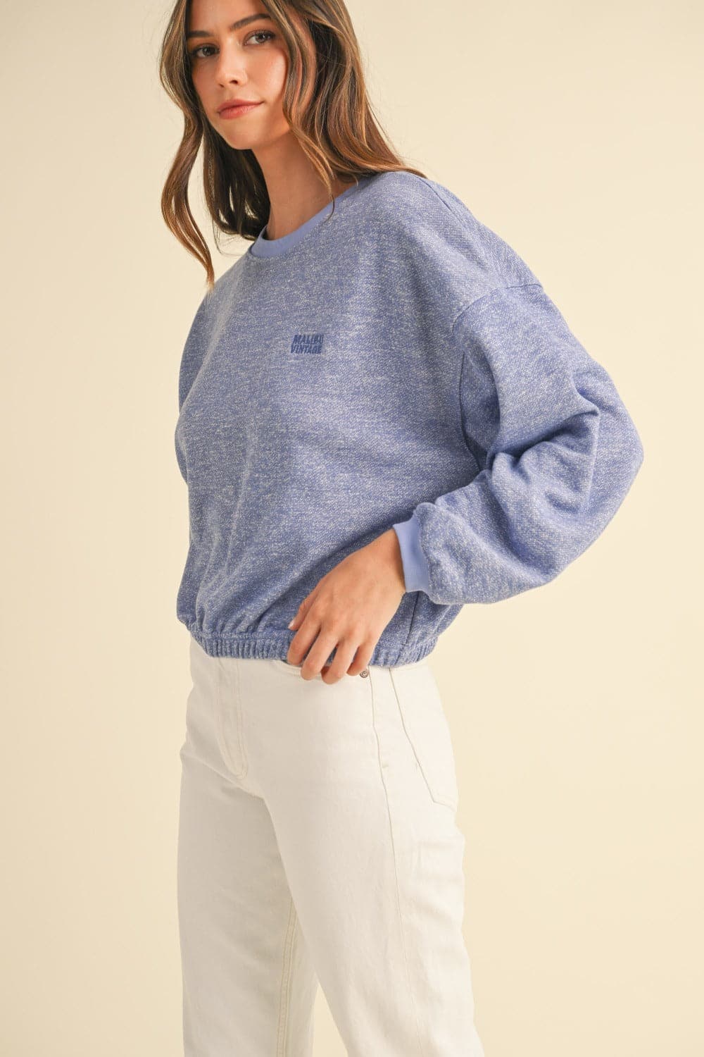 Vintage malibu crop sweatshirt