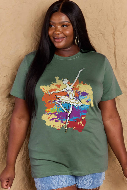 Simply Love: Ballet Dancer Cotton Tee