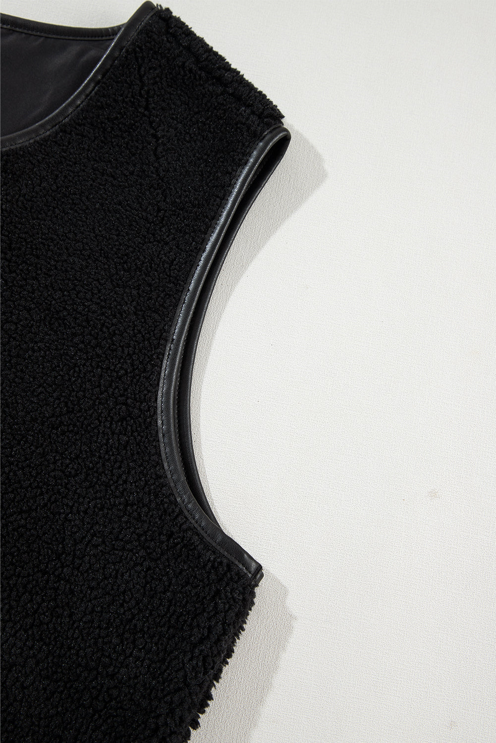 Sophisticated Black Fleece Vest