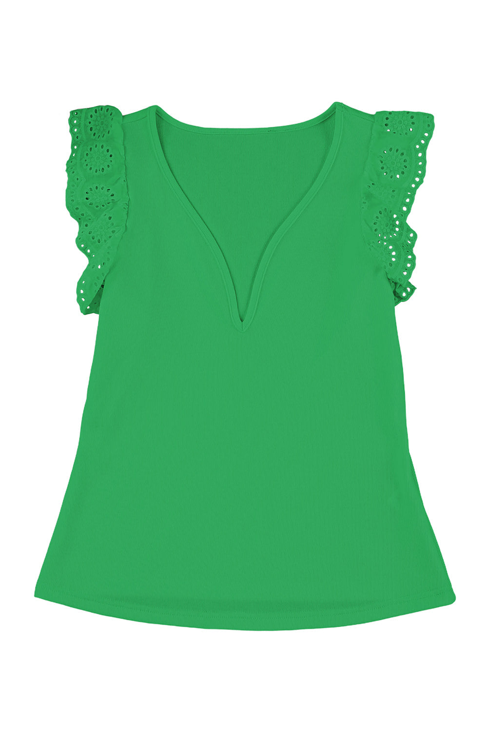 Deep V Lace Butterfly Sleeve Top Coco’s Tee Boutique