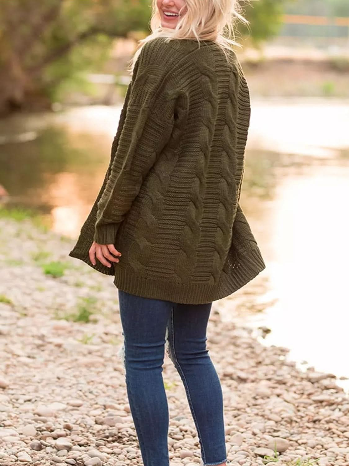 Cozy open front cardigan - all-day comfort