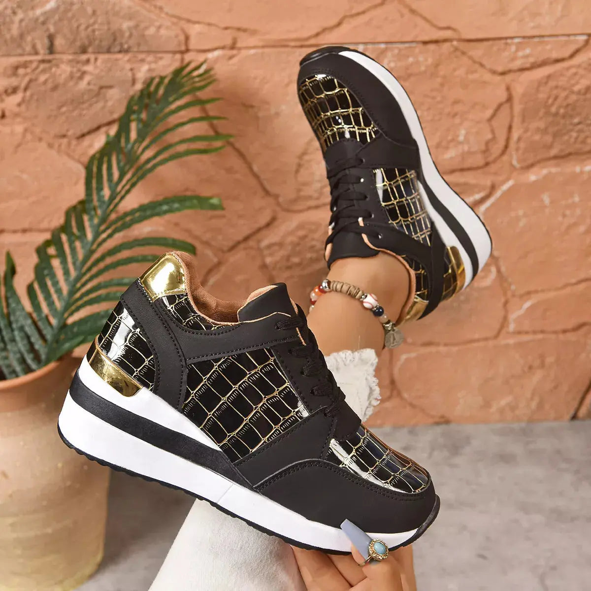 Lace Up Round Toe  Sneakers Simply Love