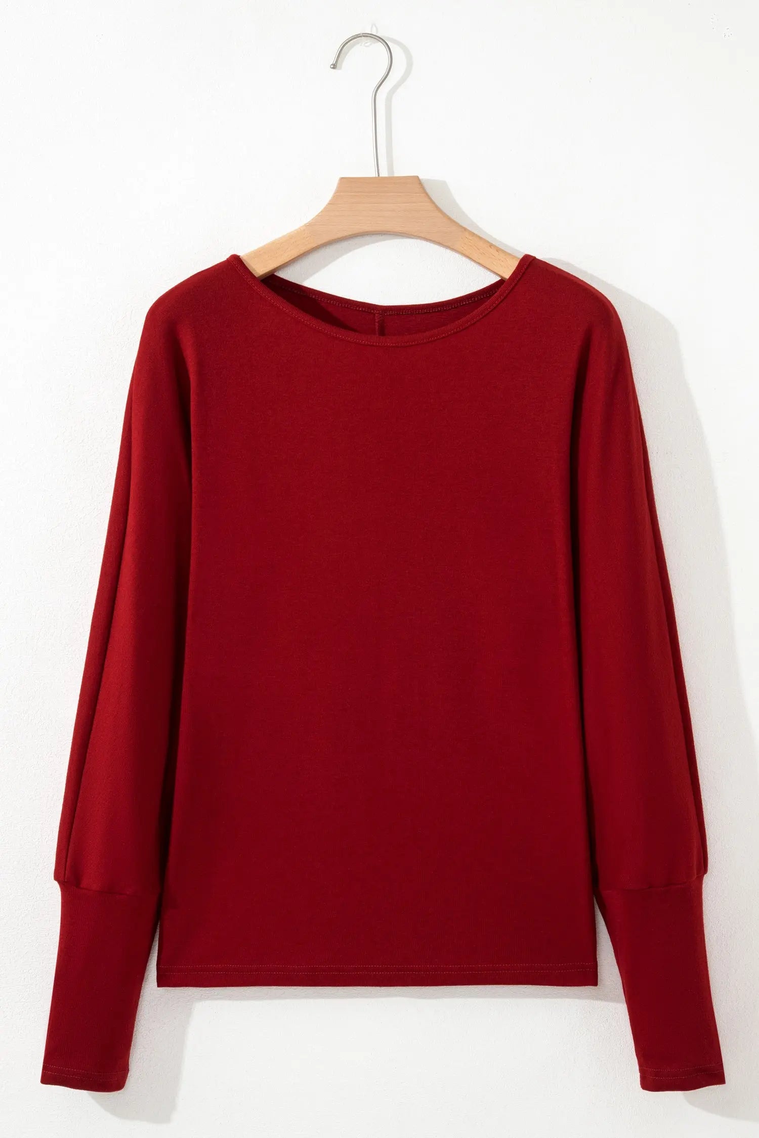 Dear-Lover Red Long Sleeve Women's Casual Top Everyday Comfort Style Dear-Lover Dropshipping