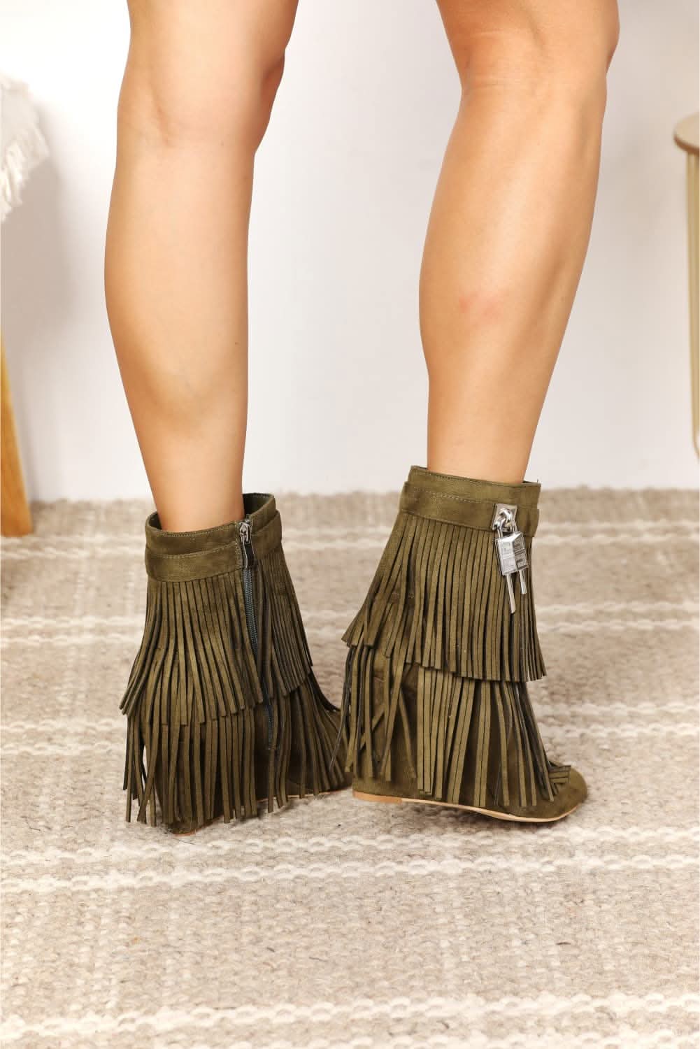 Legend women's vegan suede booties - Love Salve 