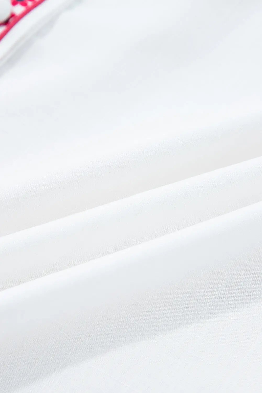 Premium White Floral Embroidered Puff Long Sleeve Casual Shirt Dear-Lover Dropshipping