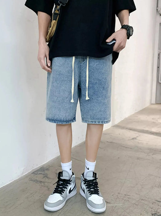 Men's Casual Loose Fit Denim Shorts Simply Love