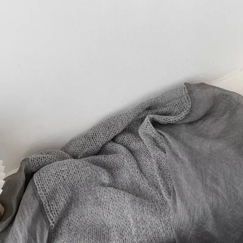 Lightweight Knitted Scarf with Dyed Edges Simply Love