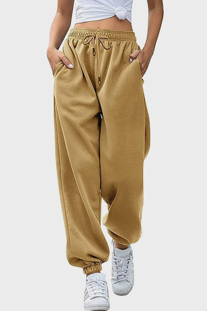 Comfortable pocketed joggers with elastic waistband