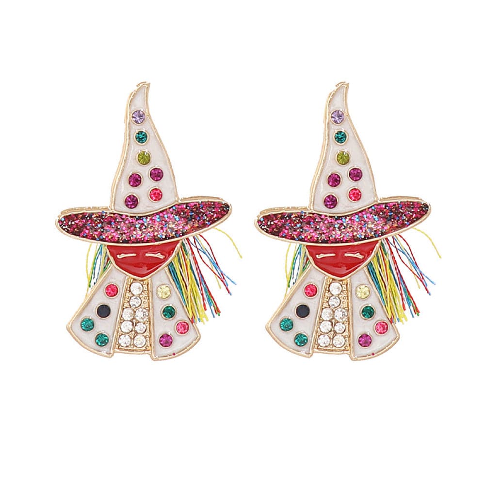 Enchanted witch rhinestone earrings