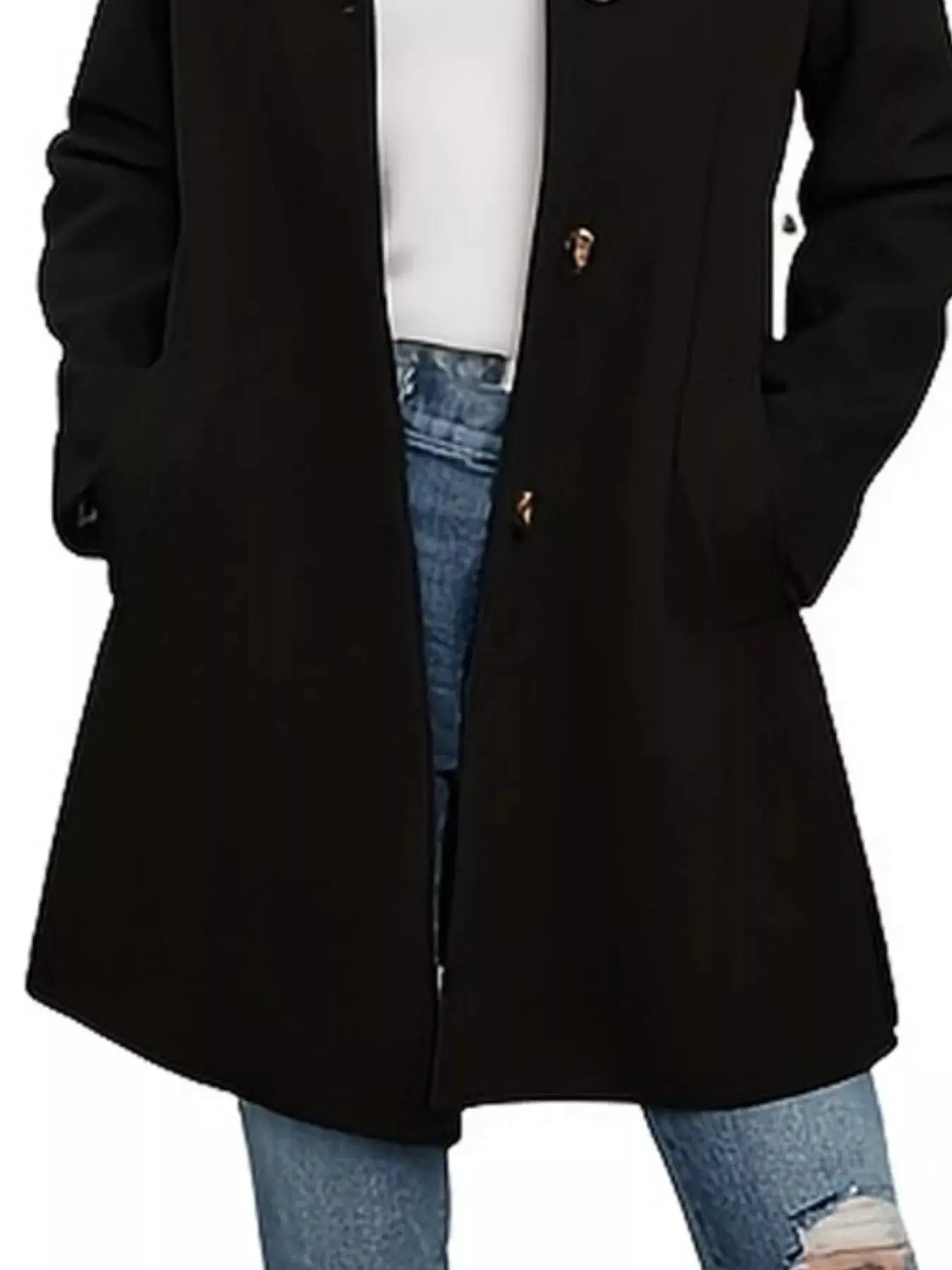 Button-Down Long Sleeve Outerwear Simply Love