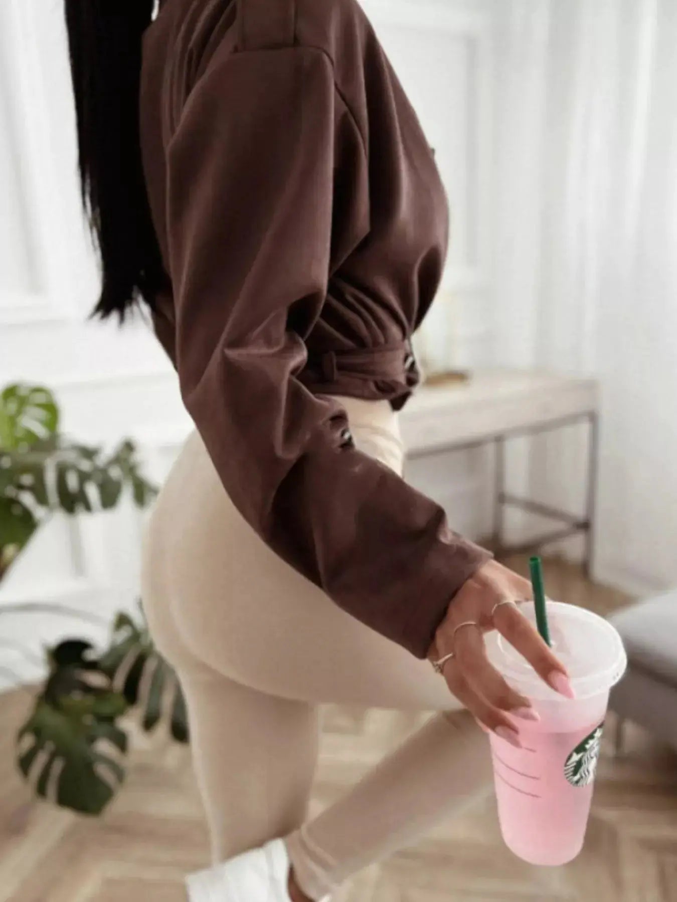 Zip Up Cropped Jacket Simply Love