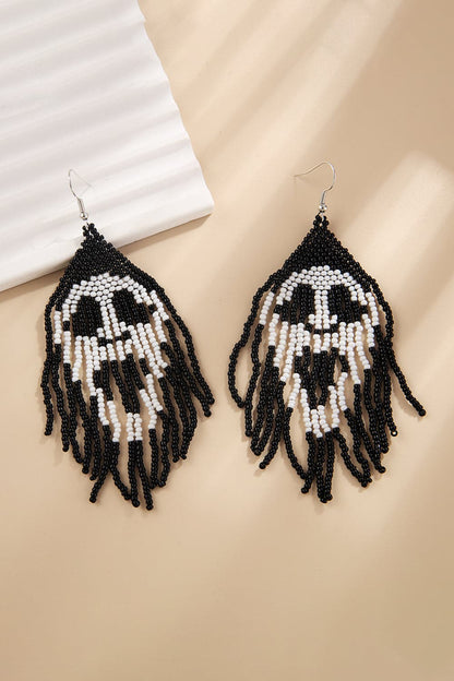 Chic beaded drop earrings