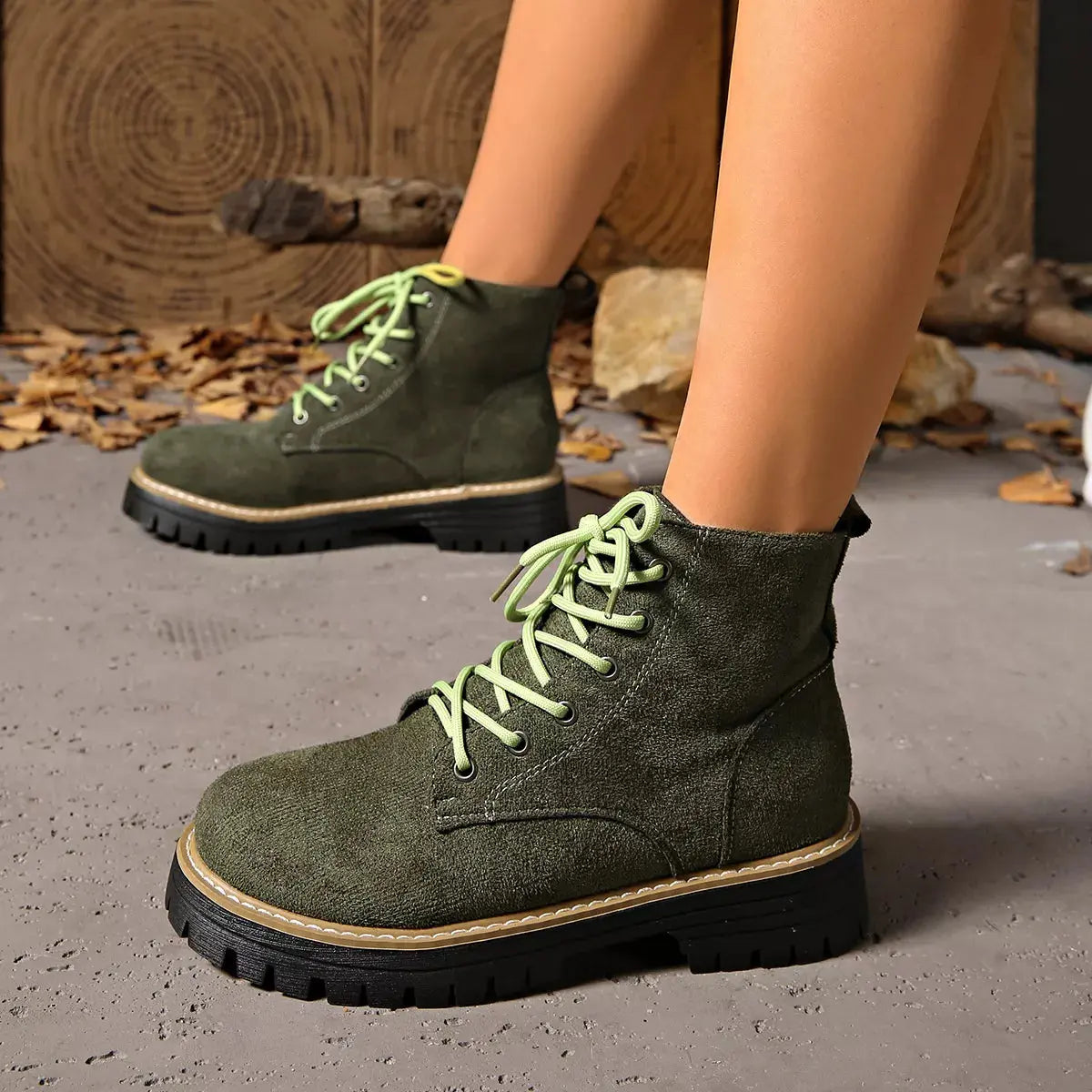 Lace-Up Ankle Boots Simply Love