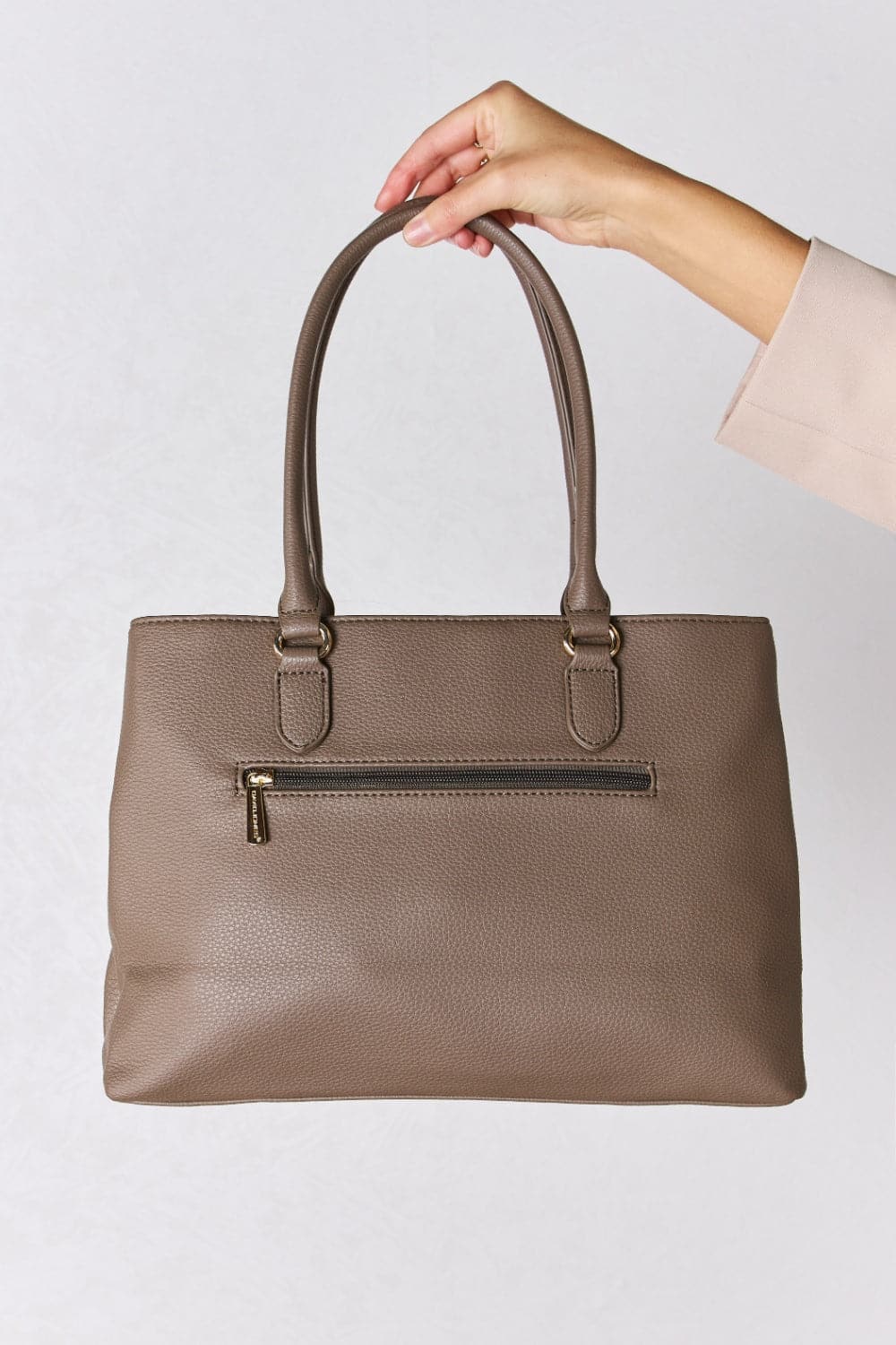 David Jones Structured Leather Handbag.