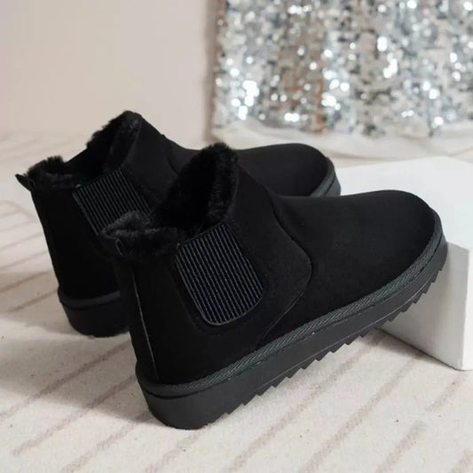 Round Toe Platform Boots Simply Love
