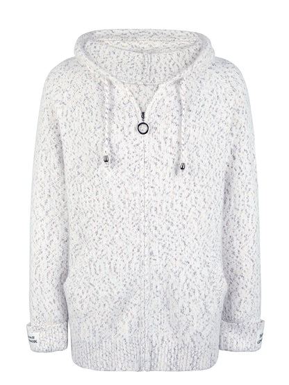 Zip-Up Hooded Sweater.