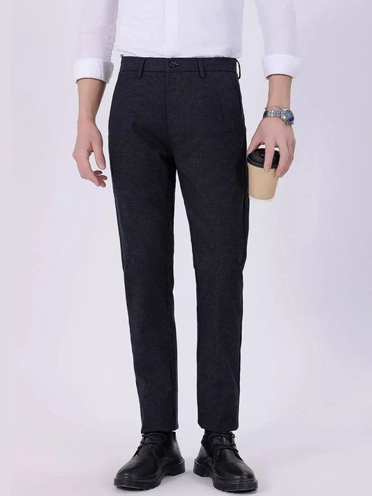 Imported Men's Slim Fit Dress Pants Cotton Blend With Spandex Simply Love