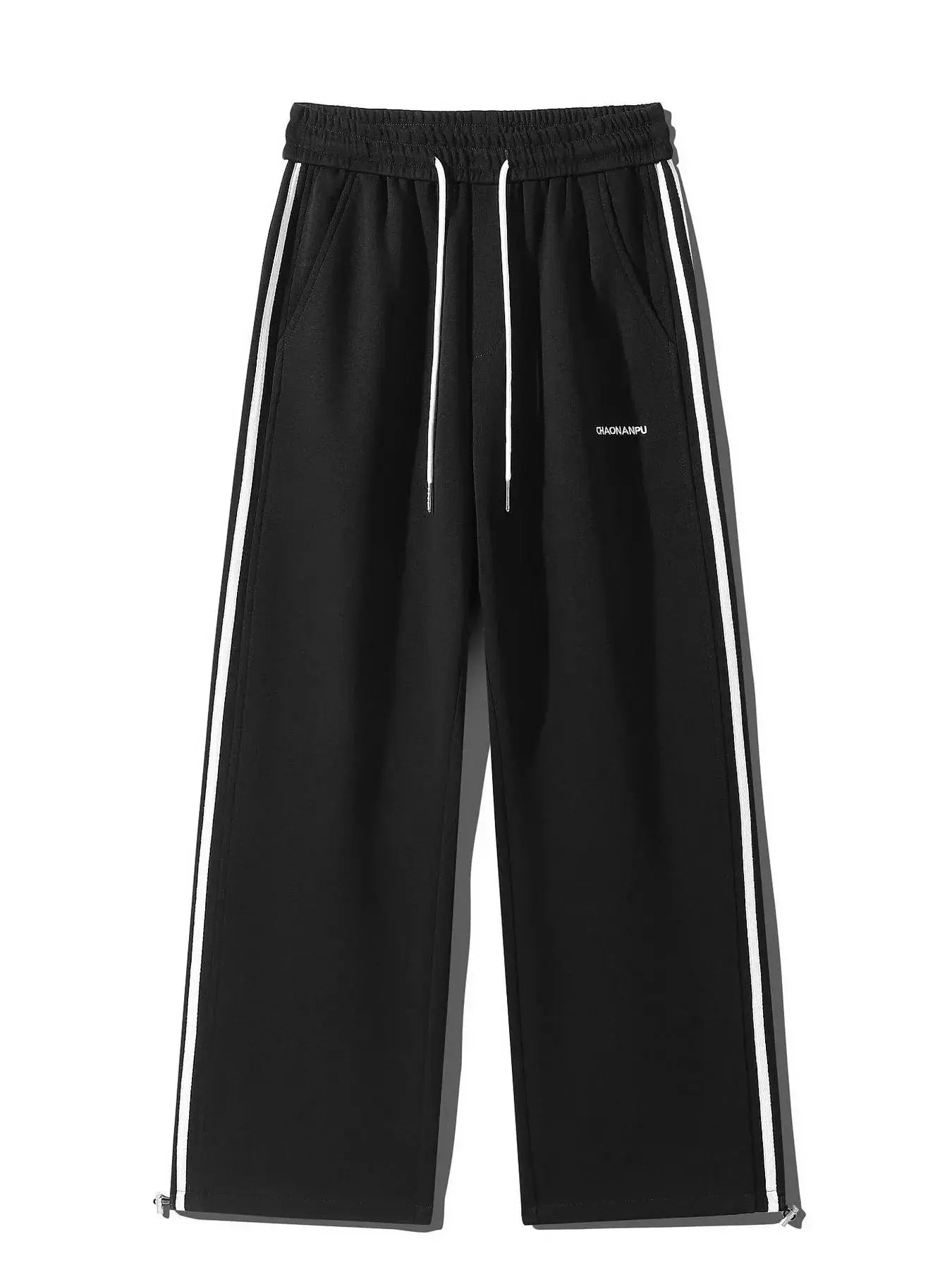 Men's Plus Size Casual Striped Wide Leg Sweatpants Simply Love