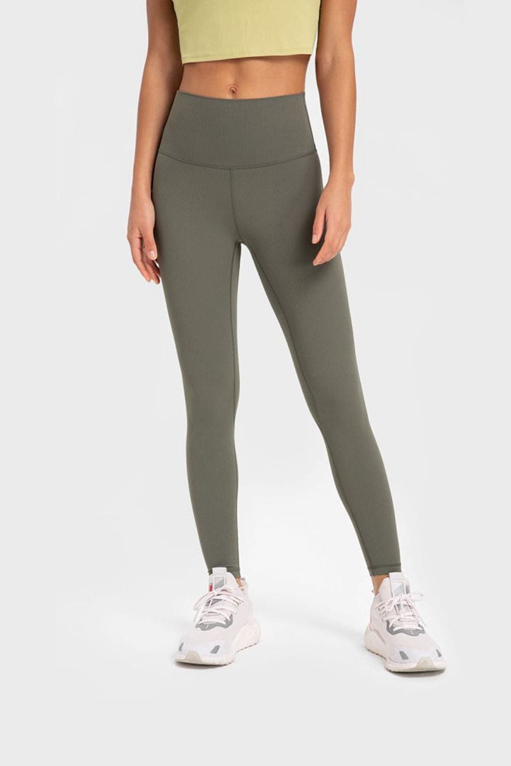 Highly Stretchy Wide Waistband Yoga Leggings.