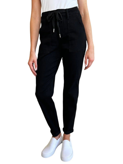 Judy Blue Full Size High Waist Double Roll Cuff Jeans.