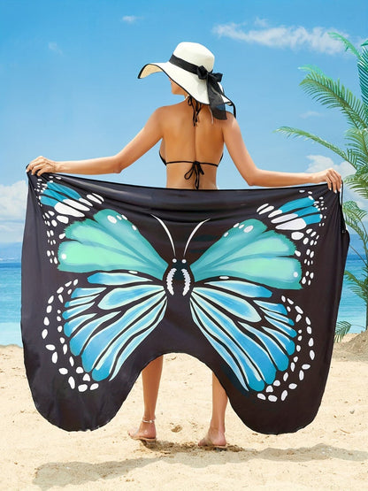 Butterfly Spaghetti Strap Cover Up.