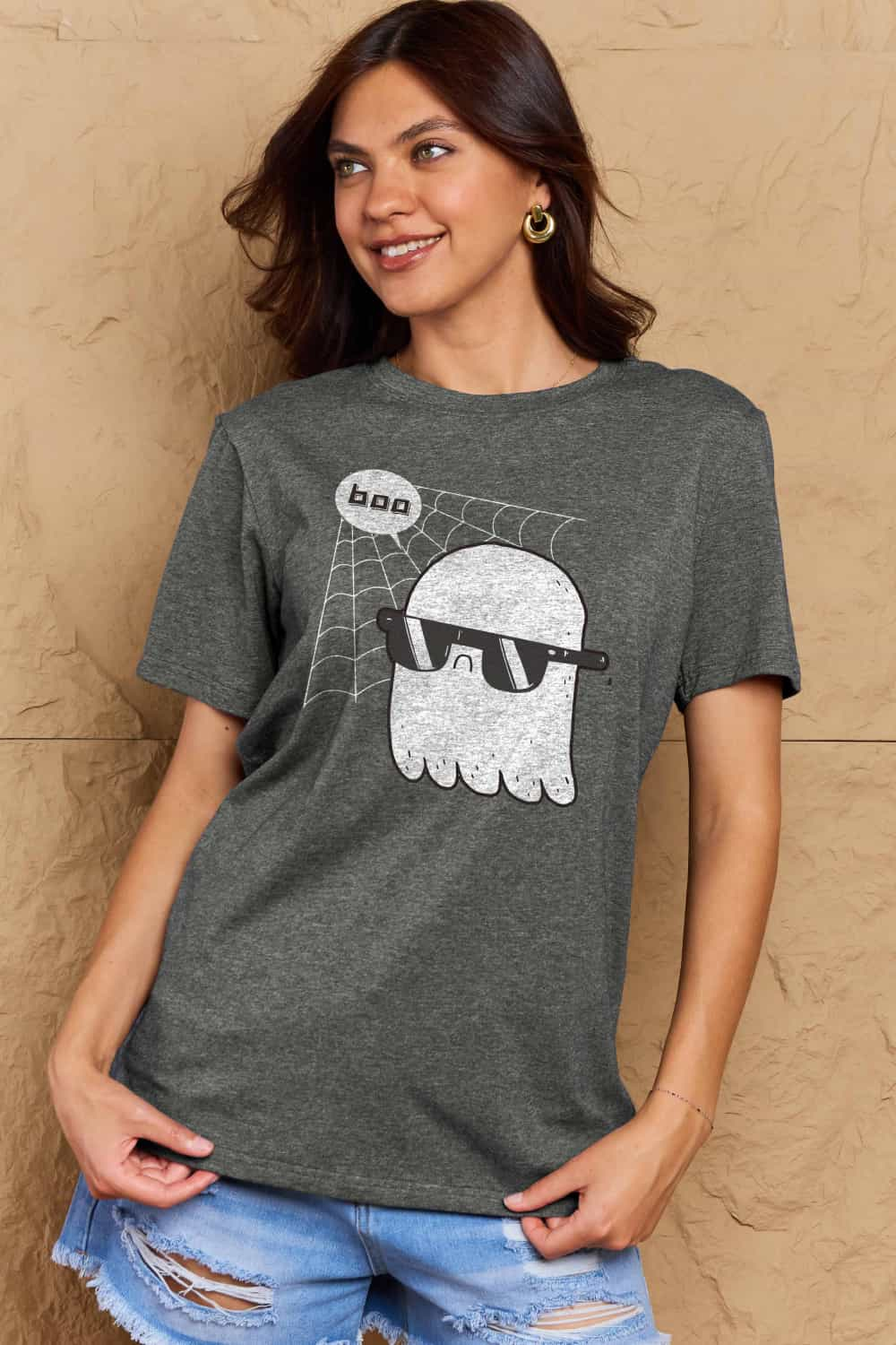 Charming Boo Graphic Cotton Tee