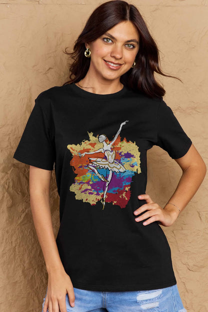 Simply Love: Ballet Dancer Cotton Tee