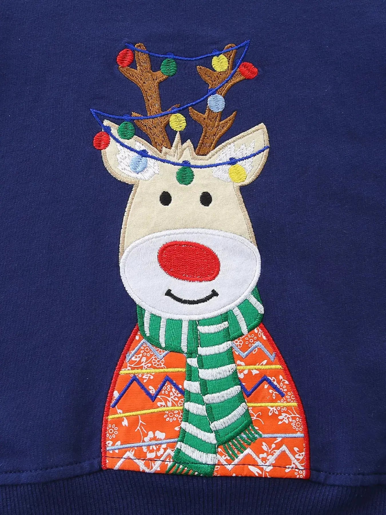 Children's Reindeer Embroidered Christmas Outfit Set Simply Love
