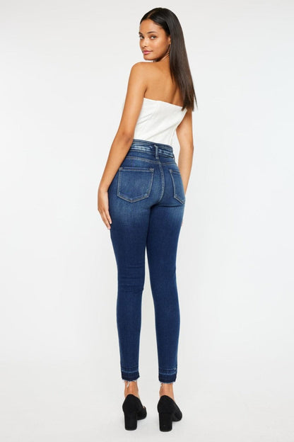 Kancan Full Size High Rise Ankle Skinny Jeans.