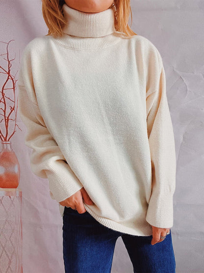 Turtleneck Long Sleeve Sweater.