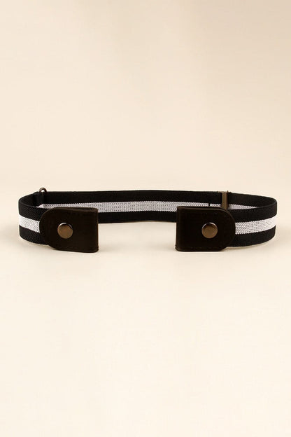 PU Elastic Snap Closure Belt.