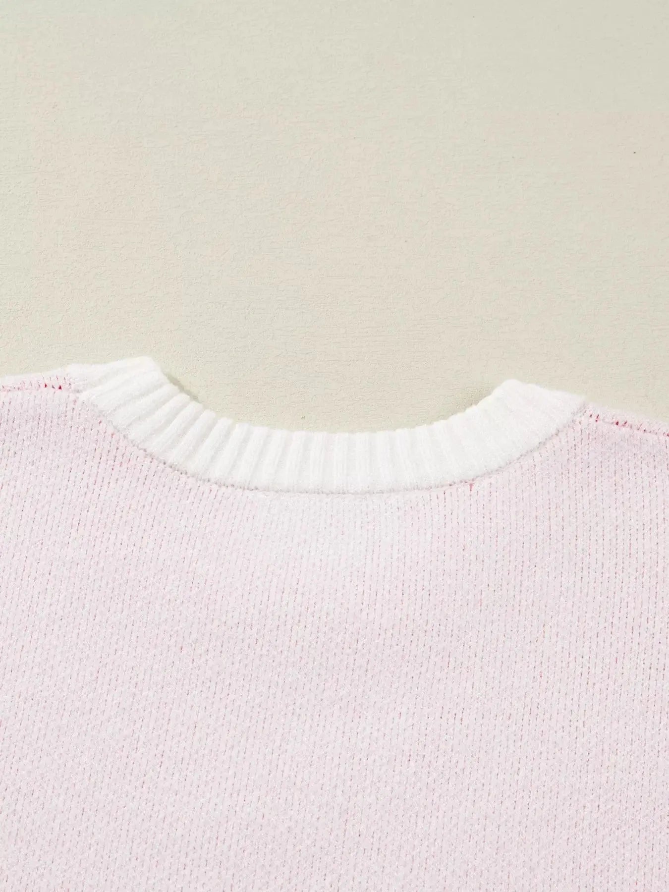 Cherry Pattern Drop Shoulder Sweater Simply Love