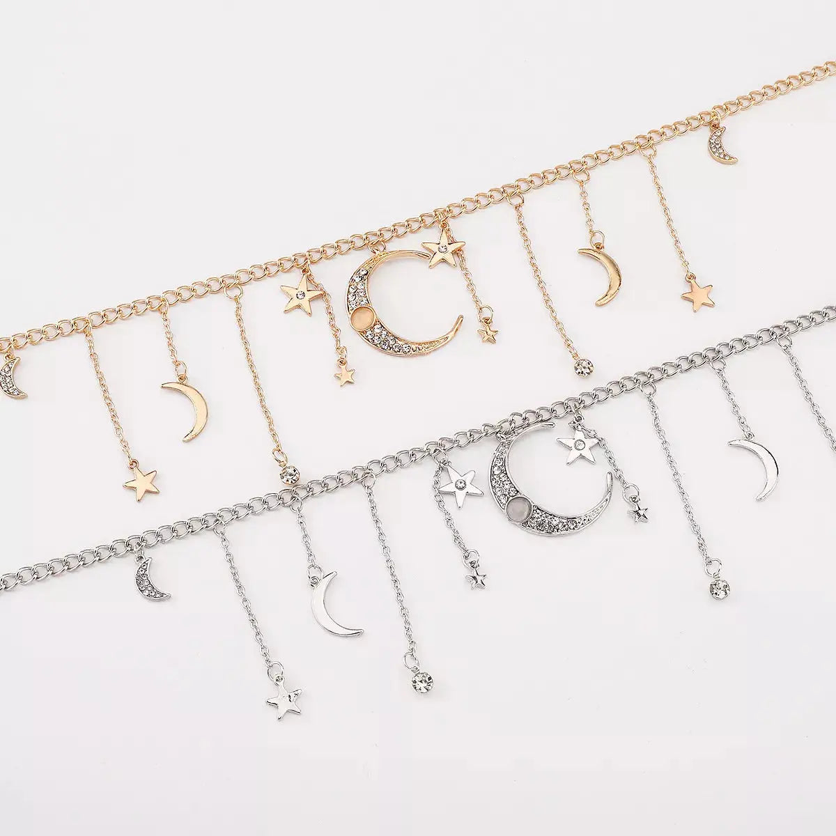 Moon & Star Charm Necklace Simply Love