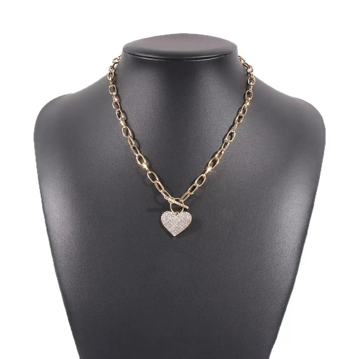 18K Gold-Plated Heart Pendant Necklace Simply Love