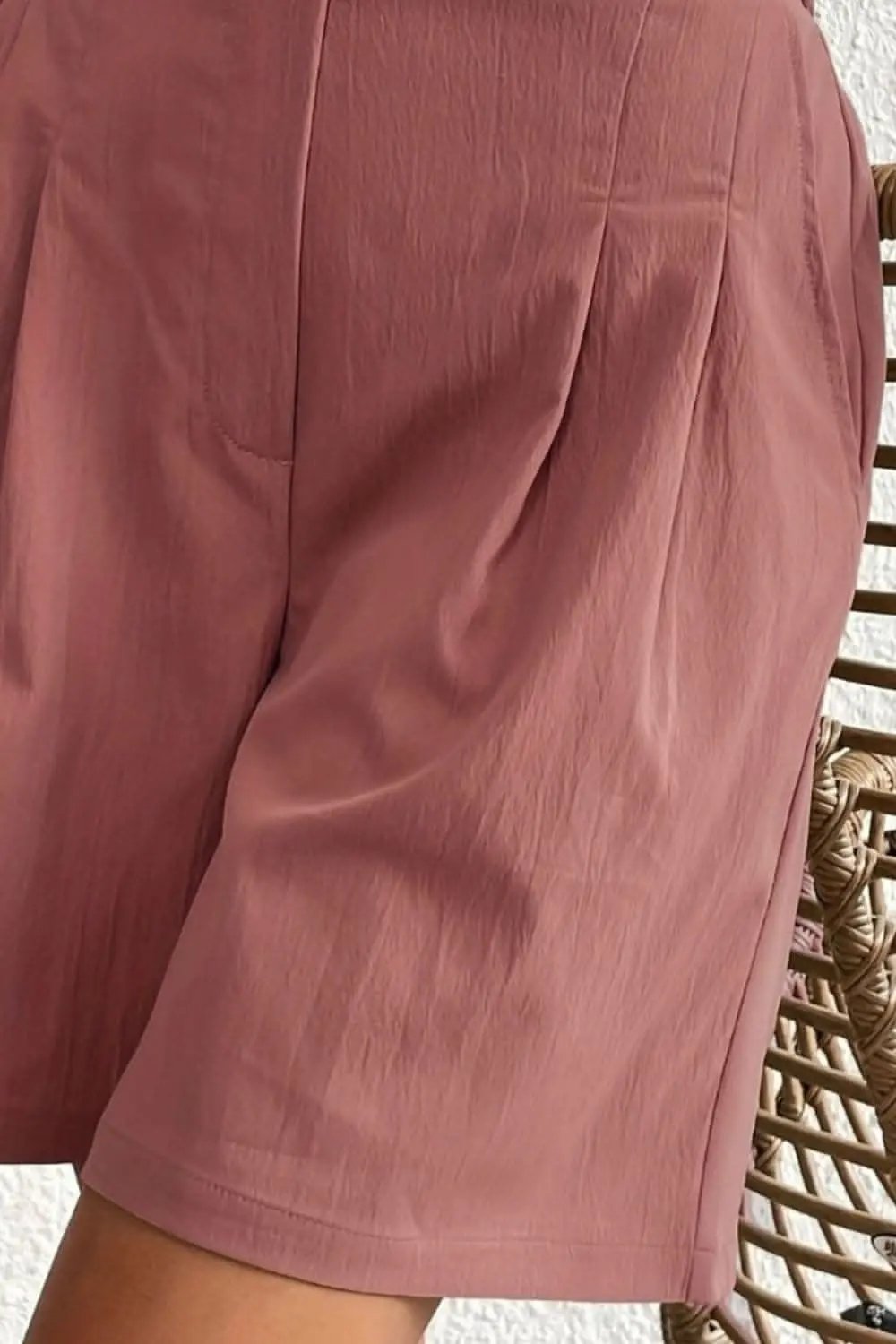 High-waisted pocket shorts for women - Love Salve 