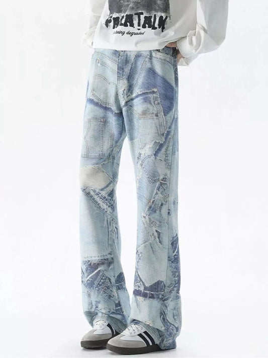 Men's Plus Size Wide Leg Jeans Simply Love