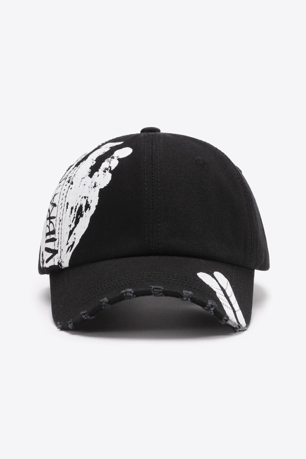 VIBRA Graphic Distressed Adjustable Baseball Cap.