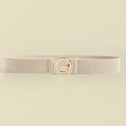 Toggle Clasp Elastic Belt.