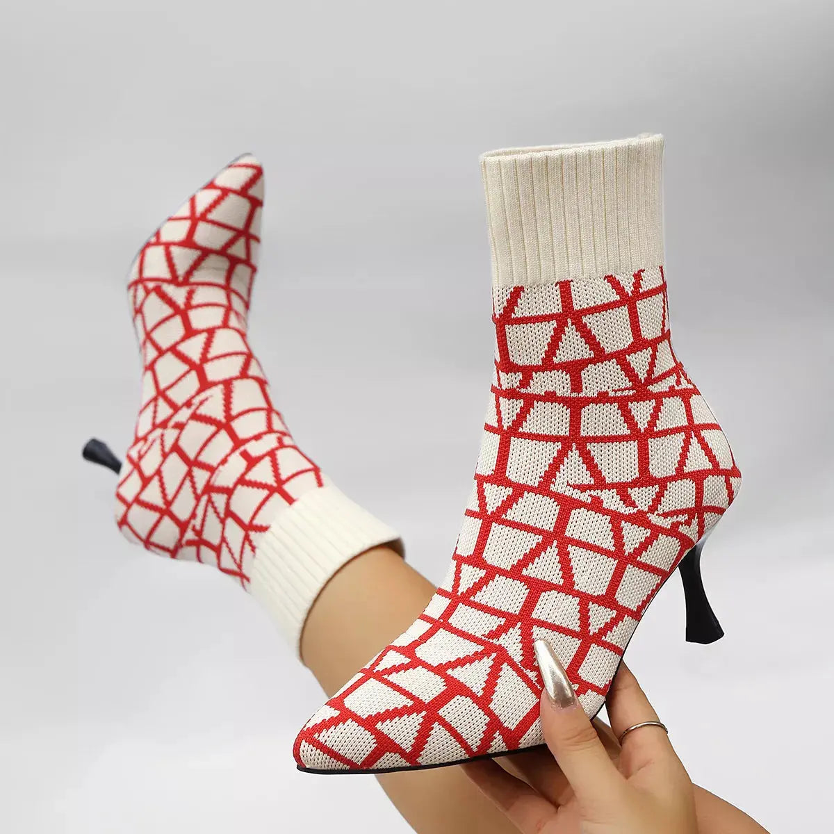 Point Toe Flared Heel Boots Simply Love