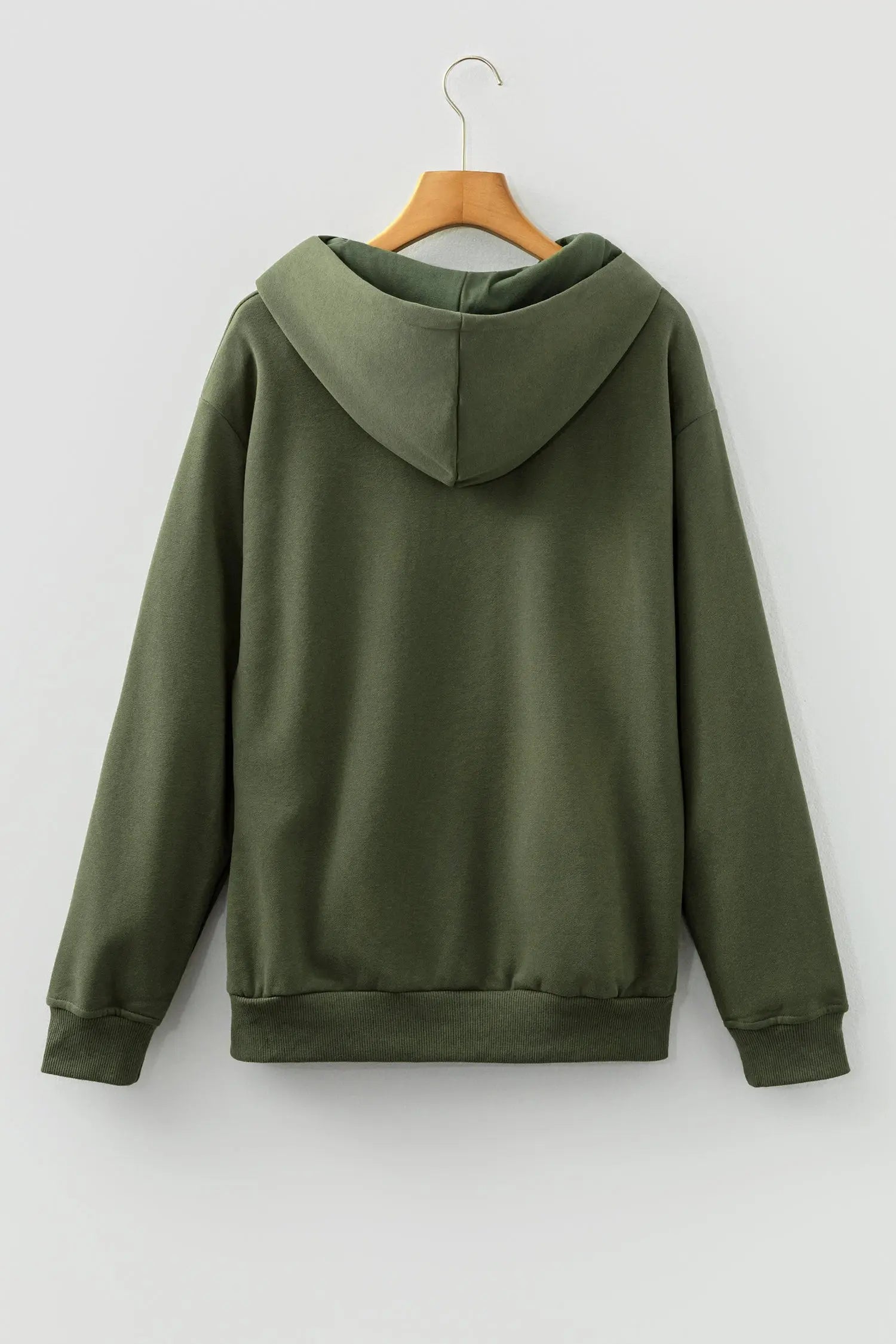 Green Relaxed Fit Kangaroo Pocket Hoodie Unisex Casual Wear Dear-Lover Dropshipping
