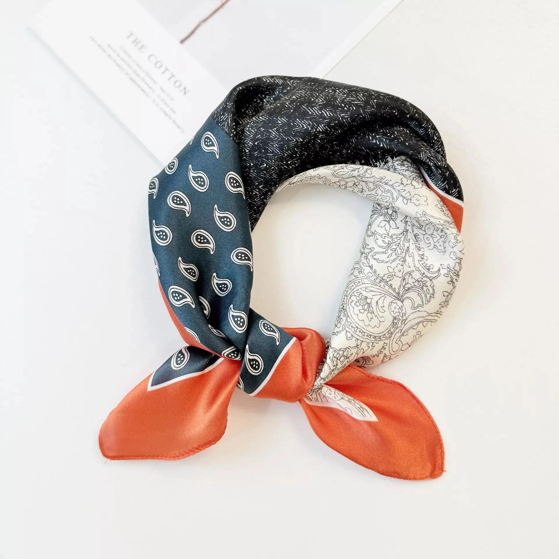Printed Silk Square Scarf Simply Love