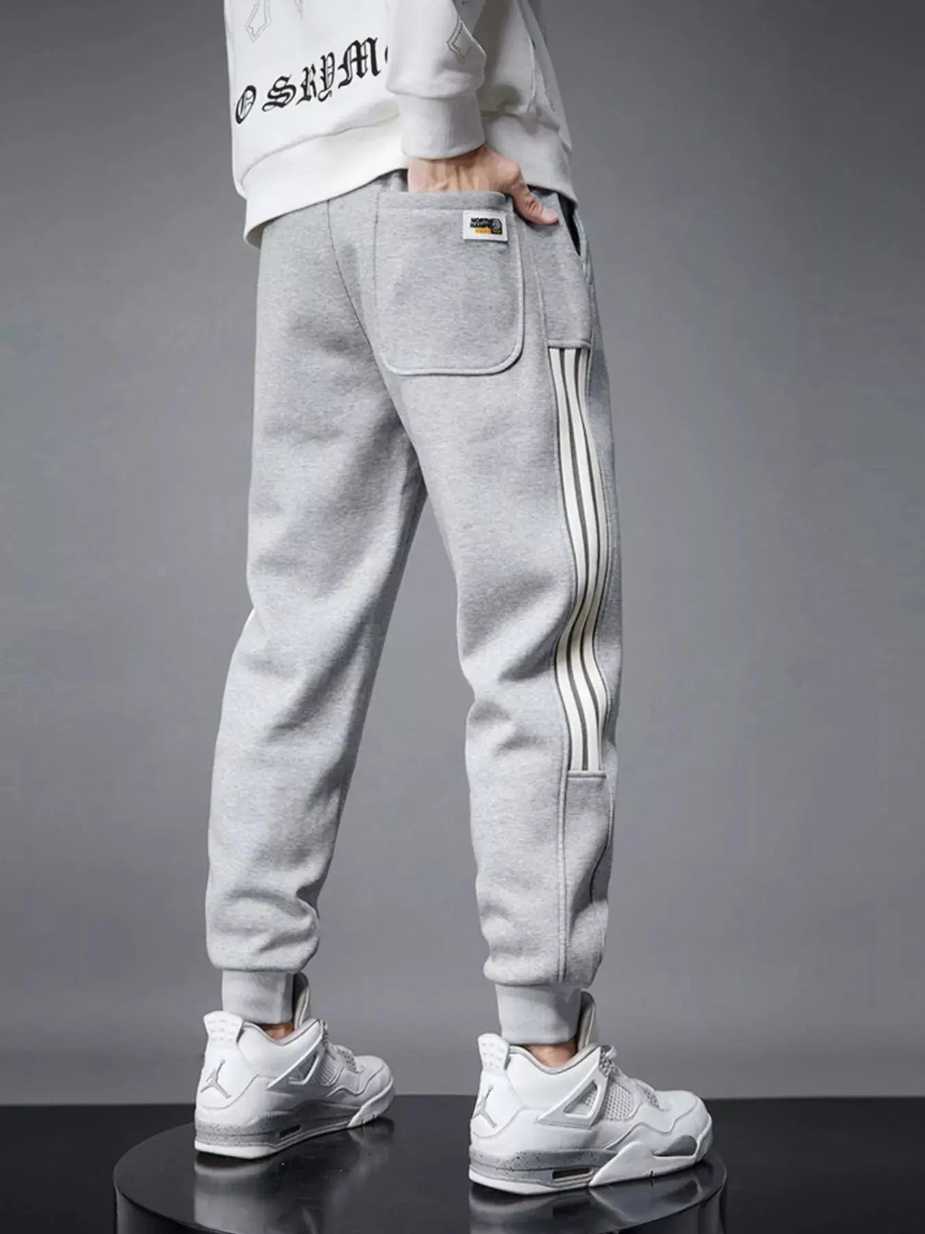 Men's Side Striped Drawstring Joggers Simply Love