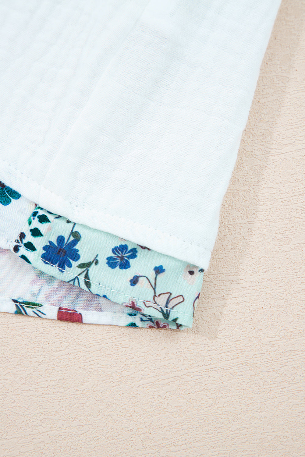 Premium White Plant Mesh Patch Color Block Half Button Blouse Dear-Lover Dropshipping