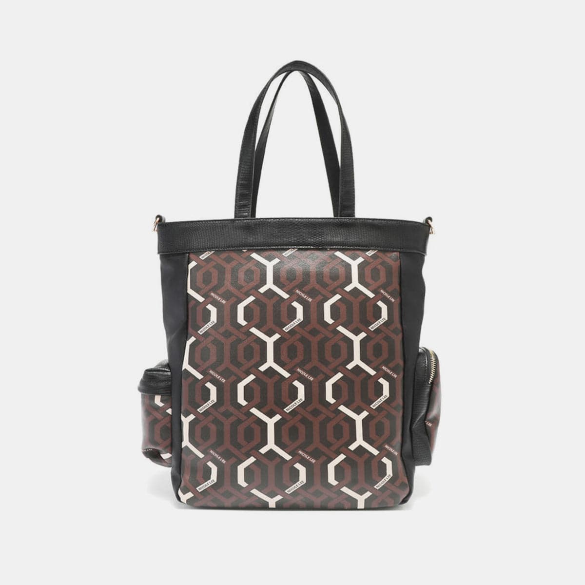 Nicole Lee USA Geometric Pattern Tote Bag.