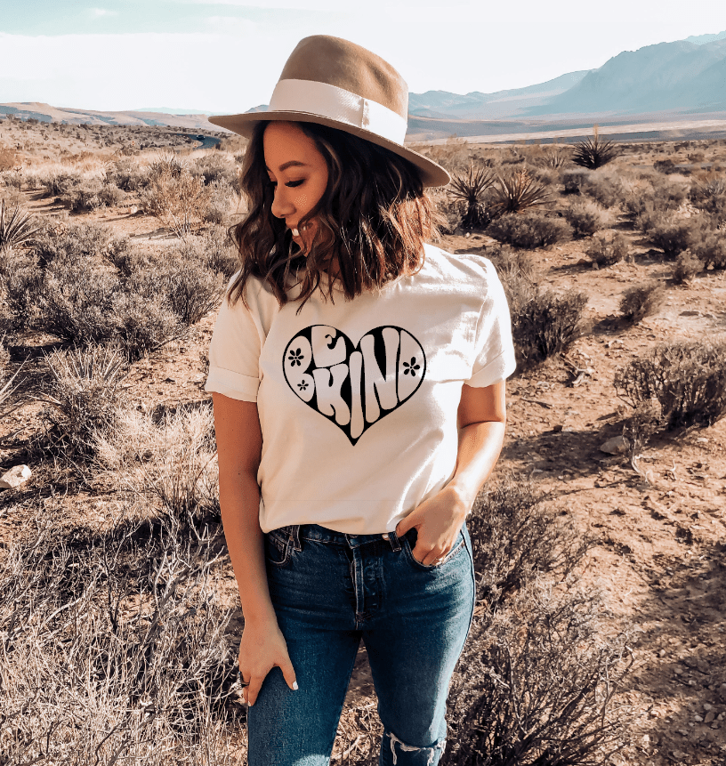 Be Kind Tee Wear The Message Live The Movement Unisex Fitkitty Culture Athleisure Wear, Yoga Wear & Women's Clothing