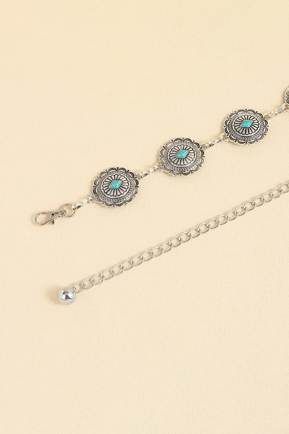 Vintage Turquoise Alloy Belt.