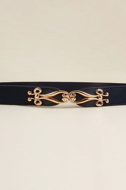 Alloy Buckle Elastic Belt.